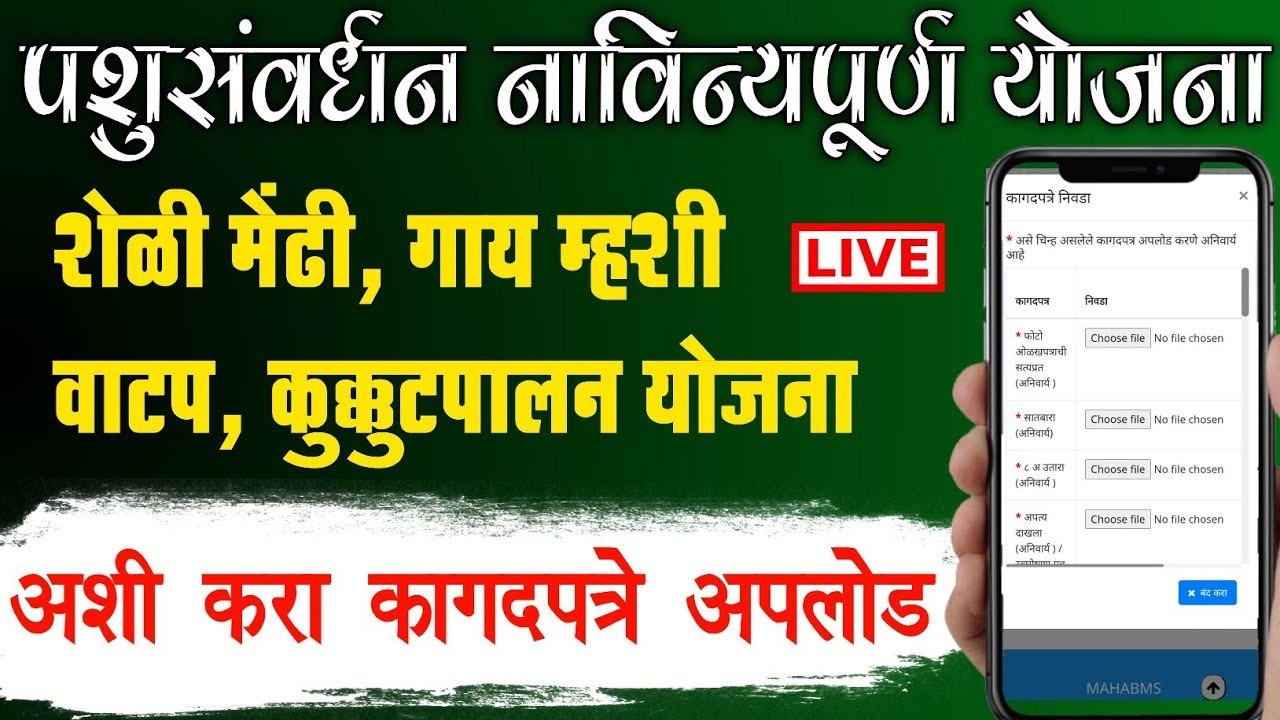 शेतकऱ्यांसाठी सुवर्णसंधी नावीन्यपूर्ण पशुसंवर्धन योजना (शेळीपालन, गायम्हैस वाटप, कुक्कुटपालन)