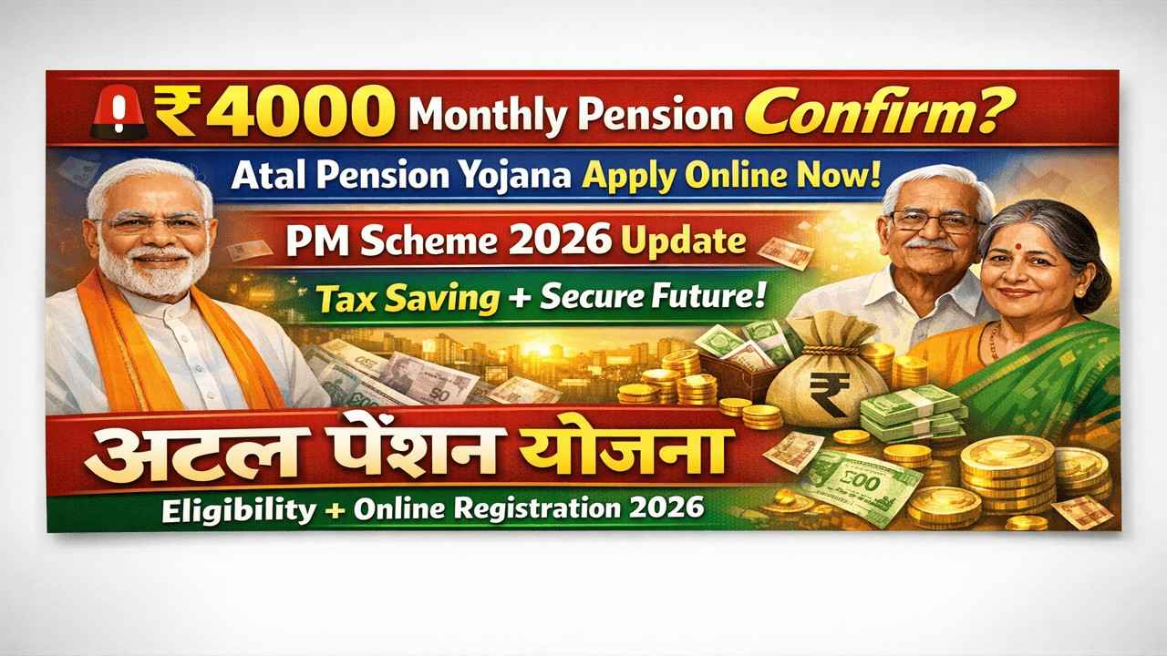 ₹४०००/- मासिक पेन्शनसाठी अटल पेंशन योजना आत्ताच अर्ज करा!