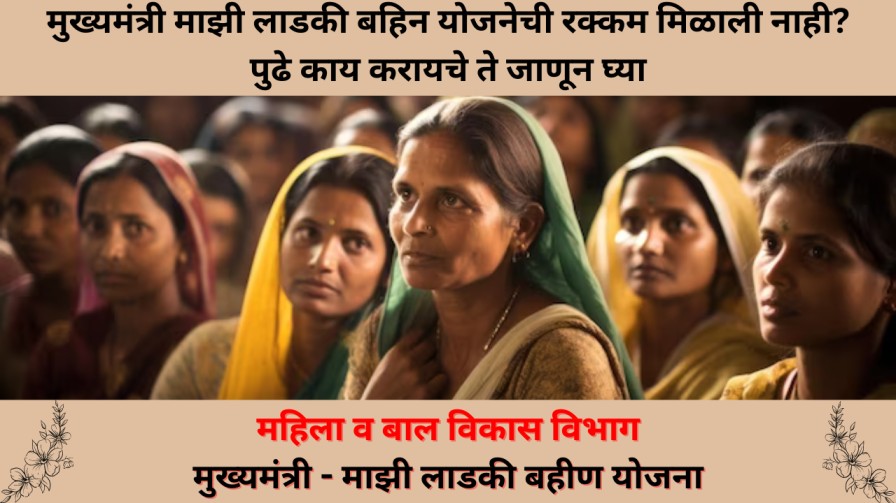 लाडकी बहिन योजनेची रक्कम मिळाली नाही? पुढे काय करायचे ते जाणून घ्या.