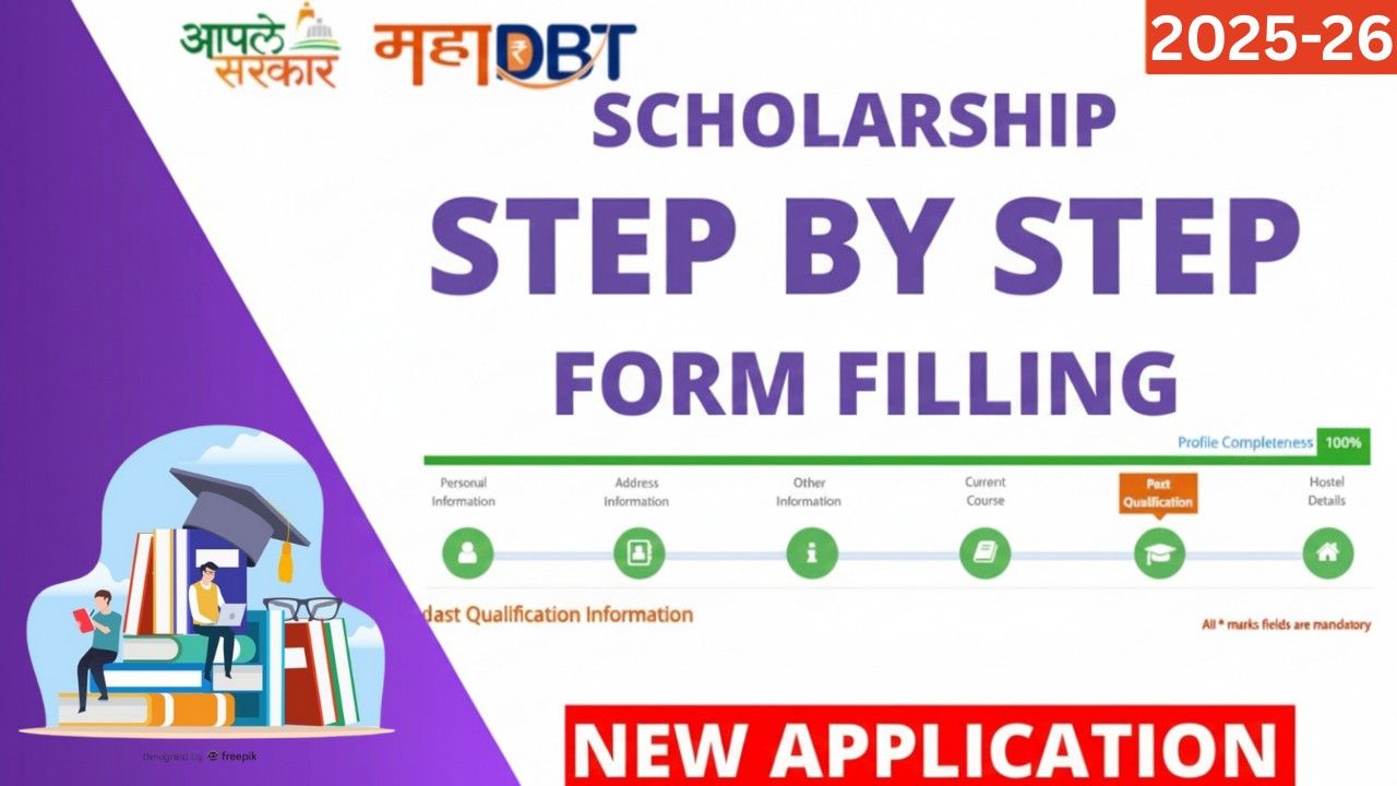 महाडीबीटी Scholarship 2025 – हजारो रुपये मिळणार, फॉर्म कसा भरायचा Step-by-Step येथे पहा!