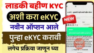 eKYC नवीन ऑप्शन आले - लाडकी बहीण योजनेत मोठा बदल! लगेच करा नाहीतर हप्ता थांबेल!