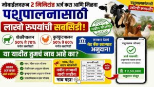 शेतकऱ्यांसाठी सुवर्णसंधी: नावीन्यपूर्ण पशुसंवर्धन योजना (शेळीपालन, गाय/म्हैस वाटप, कुक्कुटपालन)