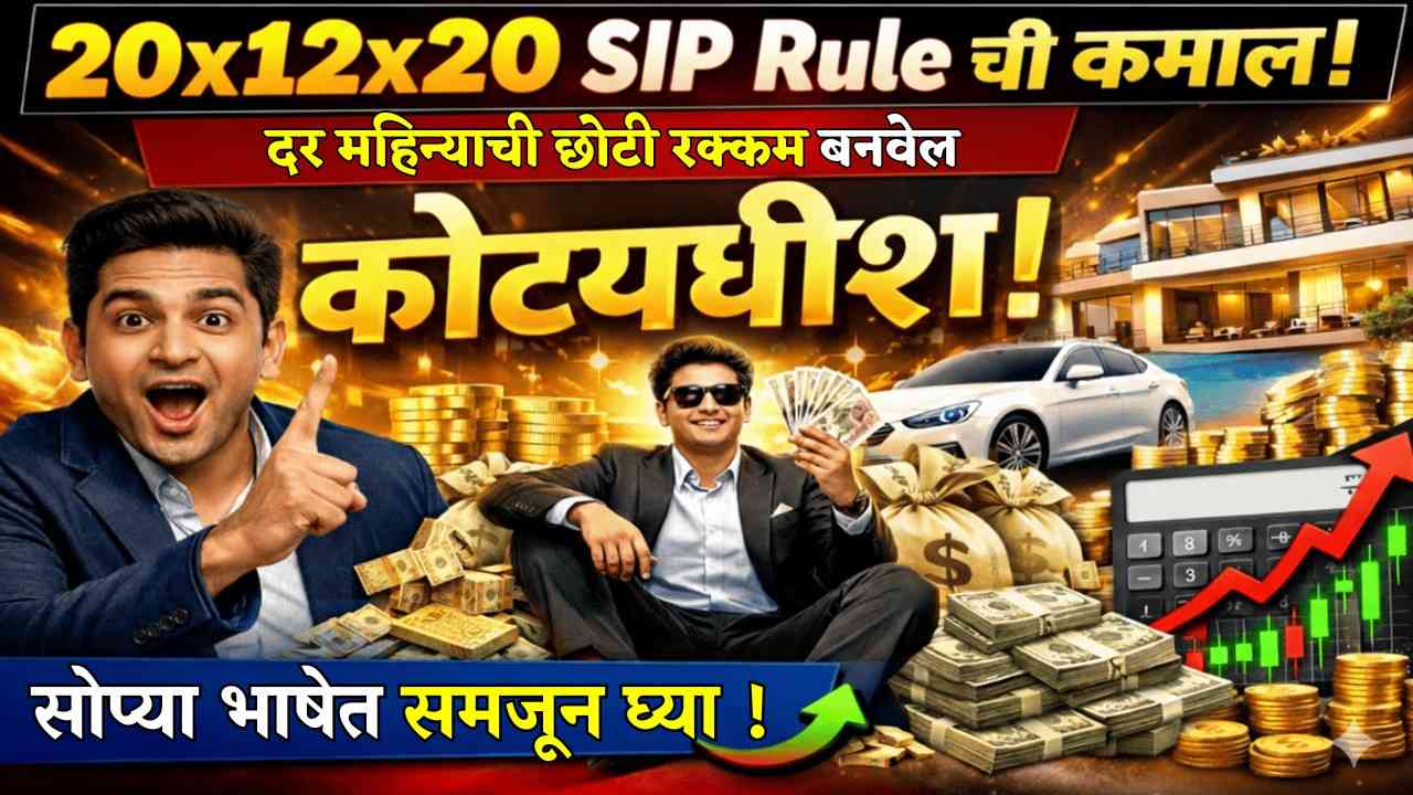 २०×१२×२० SIP Rule ची कमाल, दर महिन्याची छोटी रक्कम बनवेल कोट्यधीश; सोप्या भाषेत समजून घ्या