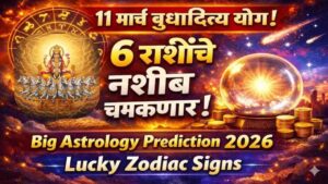 उद्या 11 मार्च बुधादित्य योगामुळे 6 राशींना मिळणार विशेष लाभ ! नव्या संधी आणि आर्थिक लाभ