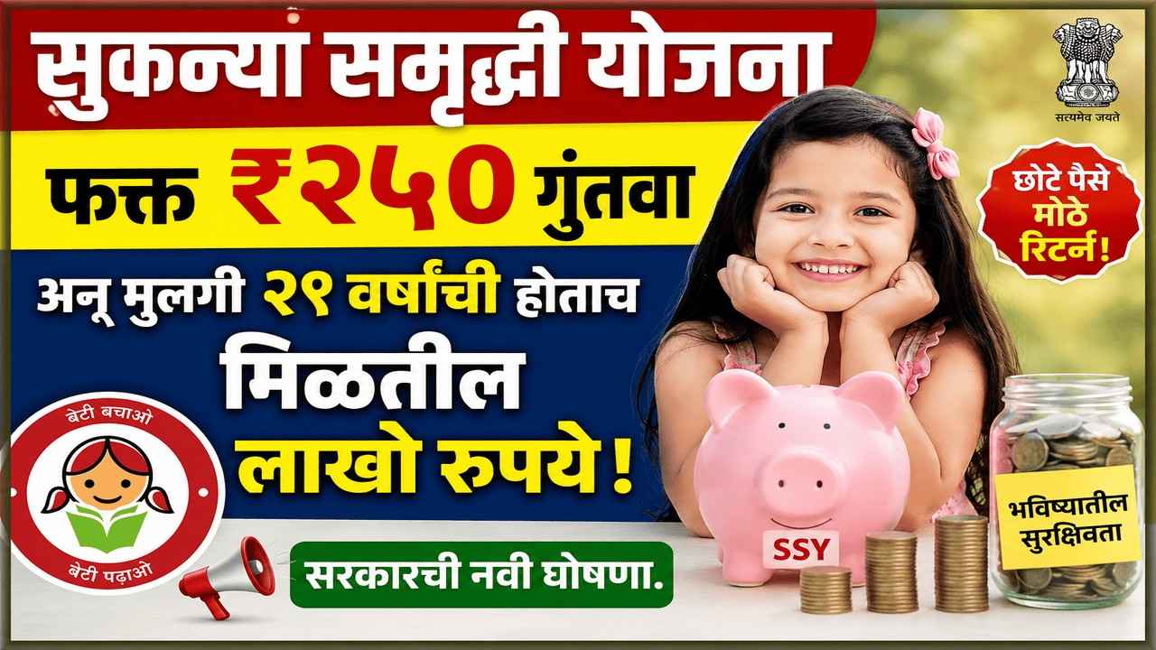 फक्त ₹२५० गुंतवा अन् मुलगी २१ वर्षांची होताच मिळतील लाखो रुपये! सरकारची नवी घोषणा.