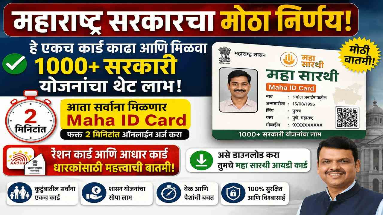 Maha ID Card आता सर्वांना मिळणार; फक्त २ मिनिटांत ऑनलाईन अर्ज करा, पाहा सोपी पद्धत!